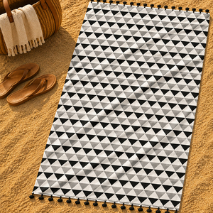 Serviette Fouta imprimée 100% coton, serviette de plage Hammam 100% OEM, serviette turque douce multi-usages - Product Image 5