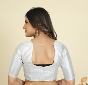Sari de Georgette con Estampado Floral Estilo Bollywood KV - Product Image 6