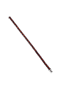 Pulsera de Granate en Plata de Ley 92.5 KLSB-20433 - Product Image 2