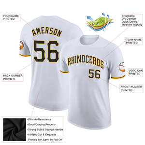Wholesale Blank Baseball Uniforms White Baseball <b>Shirt</b> Printed Sportswear Custom Stitched Logo Baseball Jersey Men's <b>Shirts</b> USA - Product Image 2