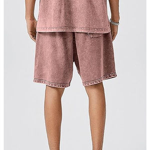 Shorts pour hommes style urbain, en coton, décontractés, pour l'été et la plage, coupe ample, joggers, fournisseur direct d'usine OEM en gros - Product Image 3