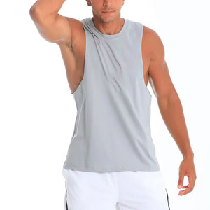 Débardeur sans manches pour homme Econex Sports, col rond, couleur unie, tricoté, respirant, séchage rapide, vêtements de sport décontractés, 100% polyester, 160g - Product Image 3