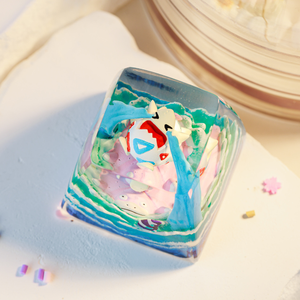 Keycaps Mystiques Anime, Keycaps Artisanaux Personnalisés, Keycaps Anime Mignons, Keycaps Verts, Ensemble de Keycaps, Keycaps en Résine - Product Image 3