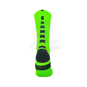 <b>Bright</b> Green Youth Sports <b>Socks</b> Crew Athletic Breathable Quick Dry Anti-Slip Knitted Eco-Friendly Football Basketball Training - Product Image 6