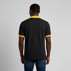 Chemises polo pour homme sur mesure, fermeture à boutons, séchage rapide, tissu 100% coton, évacuation de l'humidité, polos classiques unisexes - Product Image 2
