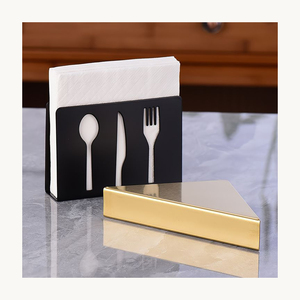 Porte-serviettes en fer de luxe, design élégant et moderne, personnalisable, nouveauté, support décoratif pour serviettes de table pour la maison et la salle à manger - Product Image 1