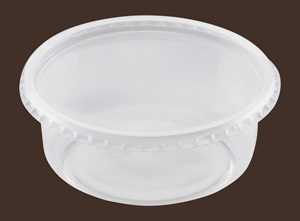 Recipiente Redondo Transparente de Plástico Desechable para Alimentos, 4.57 Pulgadas de Diámetro, 1.73 Pulgadas de Altura, Tazón para Llevar para Sopa, Ensalada, Fruta - Product Image 3