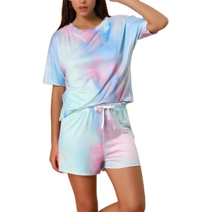 2026 High Demand Girls Autumn Gym Fitness Anti-static Tracksuit 100% Cotton Printed Short Sleeve T-shirt Shorts <b>Set</b> for Summer - Product Image 1