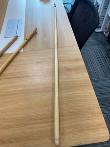 High Quality Pine Wood <b>Broom</b> <b>Handle</b> Featuring a Smooth Finish with One Threaded End and One Rounded End for Long Lasting Use - Product Image 2