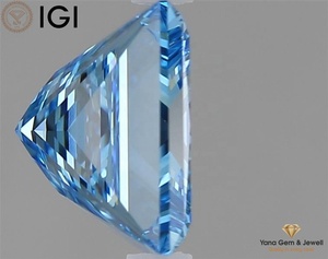 เพชร CVD ขนาด 1.50 กะรัต ผลิตในห้องปฏิบัติการ พร้อมใบรับรอง IGI ทรงเจ้าหญิง สีฟ้าสดใส ระดับความสะอาด VVS2 สำหรับเครื่องประดับแบบโซลิแทร์ - Product Image 4