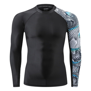 High Performance <b>Mens</b> Rash Guard Full Sleeve Breathable Gym <b>Compression</b> <b>Shirt</b> Manufacturer Supply - Product Image 1