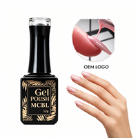 OEM BIAB Gel HEMA FREE 18 Warna Soak off Liquid Builder dalam Botol Laris Manis Gel Ekstensi Kuku UV LED untuk Kuku Tipis dan Lemah