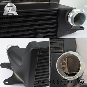 Radiador de intercooler delantero de aluminio completo negro para BMW E60 E61 525D <span class=keywords><strong>530D</strong></span> 535D 635D - Product Image 5