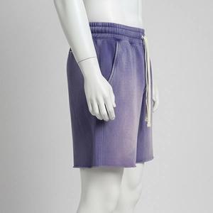 Shorts en jean décontractés pour homme, style streetwear personnalisé, double taille, unis, effet usé, délavé à l'acide, décoloré par le soleil - Product Image 4