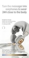 Le relaxant élastique pour le cou N3 simule le massage des articulations des doigts humains 45 ℃   Compresse chaude, moteur sans balais silencieux, design portable et élégant