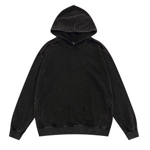 Sweat à capuche pour homme en coton premium, style streetwear décontracté, coupe oversize, mode, OEM ODM, pour la gym, fournisseur en gros - Product Image 5
