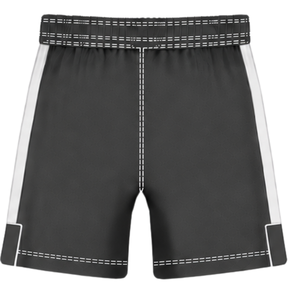 Ensemble uniforme de rugby noir et blanc à manches courtes, maillot de rugby rayé à col rond, short à cordon de serrage, vêtements de sport pour équipe athlétique - Product Image 6