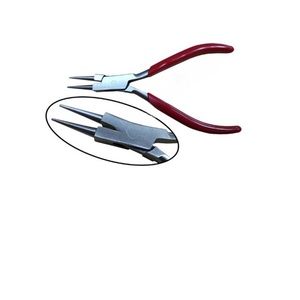 Stainless Steel <b>Round</b> <b>Nose</b> Jewelry <b>Pliers</b> Red Grip Wire Bending Shaping Cutting Tools for DIY Jewelry Making - Product Image 4