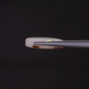 โอปอลธรรมชาติสีขาวรับรองโดย IGI น้ำหนัก 6 กะรัต รูปทรงวงรี ขนาด 15x12.5 มม. ขัดเงา ผ่านการเคลือบแว็กซ์/น้ำมัน คุณภาพดี จากอินเดีย - Product Image 2