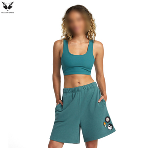 Pantalones cortos deportivos extragrandes para mujer con cintura con cordón, ropa informal de verano, producto transpirable, pantalones cortos deportivos - Product Image 4