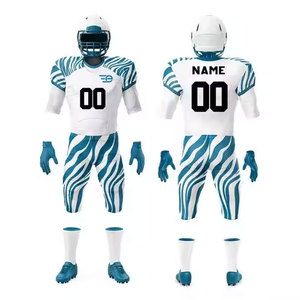Uniforme de football américain personnalisé à manches courtes, léger, pour l'entraînement en équipe, performance masculine - Product Image 1