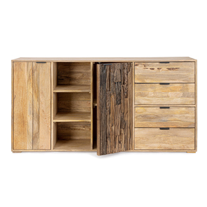 Modern Luxury Solid Wood 3D Geometric Hand Carved Diamond Pattern Dining <b>Sideboard</b> Mid Century Tapered Legs Home Bar Living Room - Product Image 4