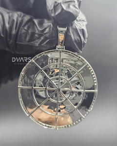 จี้นาฬิกา Dvars Diamond "Time Is Money" ชุบทอง พร้อมตัวเลขโรมัน จี้นาฬิกาแบบกำหนดเอง สไตล์ฮิปฮอป สำหรับเป็นของขวัญ - Product Image 5