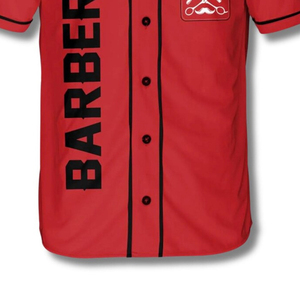 Nouvelle Arrivée - Vêtements de Travail pour Barbiers de Haute Qualité - Logo Personnalisé - Sublimation - T-Shirt Respirant - Blouse Lavable - Style Maillot de Baseball - Product Image 4