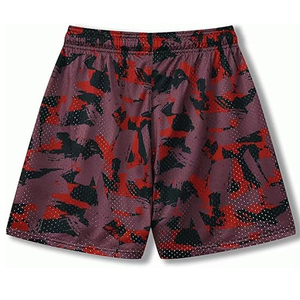 กางเกงขาสั้นลายพรางแฟชั่นสำหรับผู้ชาย พิมพ์ลายโลโก้ด้วยเทคนิค Sublimation ผ้าฝ้ายเนื้อหนา เหมาะสำหรับวิ่ง ออกกำลังกาย มีเชือกผูกเอว - Product Image 4