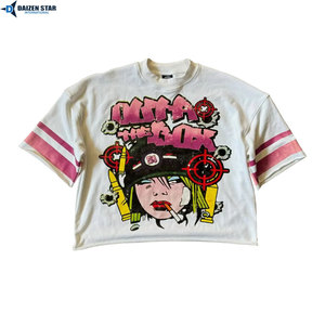 T-shirts personnalisés pour hommes à manches courtes, vente en gros, 100% coton/polyester, coupe ample, couleur unie, décontracté, écologique, respirant, OEM - Product Image 5