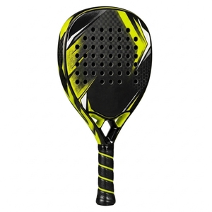 Adecuado para clubes deportivos, práctica de pádel y juegos recreativos. Raqueta de pádel ligera con superficie de fibra de carbono y mango ergonómico. - Product Image 4
