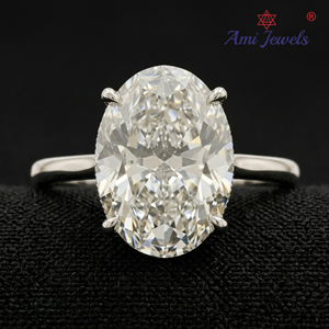 Anillo de Diamante Premium de Oro Blanco de 8k Cultivado en Laboratorio para Mujer, Elegante Anillo de Compromiso y Boda con Brillante Engaste de Puntas, Certificado IGI - Product Image 1