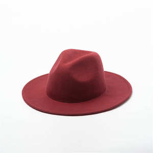 Chapeau Fedora à large bord, couleur unie, protection solaire, design personnalisé, décoration à pompon, décontracté, pour l'extérieur, pêche - Product Image 3
