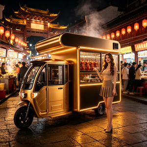 Customizable Stainless Steel Mobile Food Truck with Commercial Equipment for <strong>Prime</strong> Rib Sandwiches Hotdog Ice Cream Outdoor Use - Product Image 1