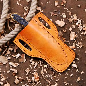 Couteau EDC à lame fixe personnalisé Nordic Forge, fourreau Pancake, 6 pouces, lame pleine longueur, pour le désossage, le camping, la chasse, acier 12c27, qualité industrielle - Product Image 6