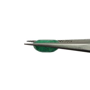 Émeraude ovale verte de 4,56 carats provenant de Zambie, pierre précieuse brute, rapport Ratti 6.25 - Product Image 3