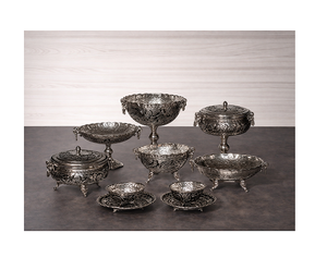 Bol à chocolat au design avantageux, bol de service en aluminium, ustensiles de cuisine, bol pour aliments, collations et chocolat, de forme ronde - Product Image 1