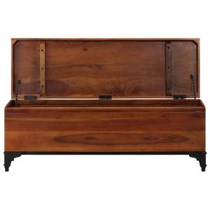 Baúl de Almacenamiento Grande de Madera de Acacia Sólida en Color Café, con Impresionante Capacidad de Almacenamiento - Product Image 5