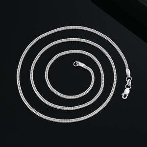 Collar de Cadena de Plata Chapada en Oro al por Mayor para Hombre, Cadena de Plata para Hombre y Mujer - Product Image 1