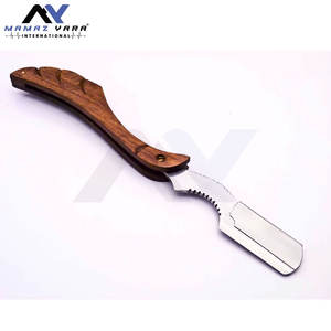 Rasoir droit professionnel personnalisable pour le rasage du visage, lame en acier inoxydable de qualité supérieure, manche en bois de rose, cadeau de luxe pour barbier, pour homme - Product Image 2