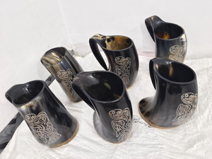 Corne à boire viking faite à la main FAIZA CRAFT, très vendue, pour vin et bière, idéale pour mariages, hôtels et restaurants - Product Image 2
