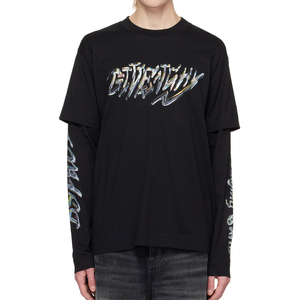 เสื้อยืดแขนยาวลายกราฟิก เสื้อยืดแขนยาวสองชั้น เสื้อยืดพิมพ์ลายตามสั่ง ขายส่งสำหรับผู้ชาย - Product Image 2