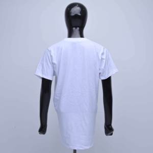 Camisetas Casuales de Manga Corta con Cuello Redondo Blancas de Algodón Bordadas con Logotipo Personalizado de Alta Calidad para Mujer, Venta al Por Mayor - Product Image 2