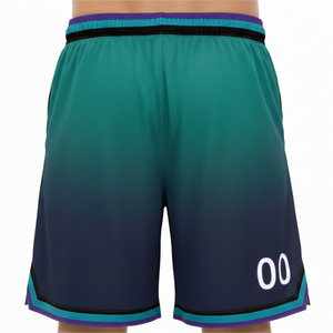 Pantalones Cortos de Baloncesto Sublimados Personalizados para Hombre, Deportivos, con Cordón en la Cintura, Bolsillos, Transpirables, con Número y Logotipo Frontal - Product Image 5