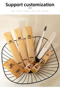 Kit <span class=keywords><strong>dentaire</strong></span> jetable personnalisé en papier kraft écologique <span class=keywords><strong>pour</strong></span> hôtel, ensemble d'articles de toilette en papier kraft <span class=keywords><strong>pour</strong></span> hôtel - Product Image 4