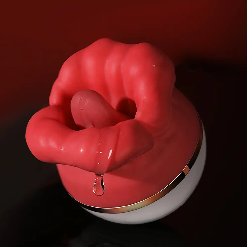 AAV toptan güçlü dil yalama meme klitoral stimülatör gül kadın yetişkin vibratör seks oyuncakları kadınlar için