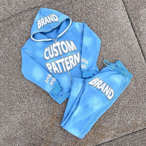 Chándal de invierno para hombre, estilo vintage, de lujo, forro polar sólido, algodón de alta calidad, logotipo personalizado impreso, color personalizado - Product Image 1