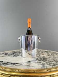Cubo para Champán Vintage – Cubo de Hielo Metálico para Vino o Champán, Elegante Utensilio de Bar, Estilo Francés para Entretener - Product Image 1