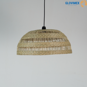 Vietrustic Top Sale Rustic Seagrass Pendant <b>Lampshade</b> Handmade Eco-Friendly Lightweight Natural <b>Wicker</b> Light Cover for Living - Product Image 5