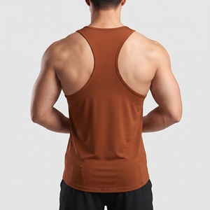 เสื้อกล้ามออกกำลังกายผู้ชาย Classic Bolster ผ้าโพลีเอสเตอร์/ไนลอน ระบายอากาศได้ดี เป็นมิตรกับสิ่งแวดล้อม น้ำหนัก 140 กรัม แบบรัดรูป - Product Image 2